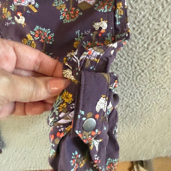 Duluth Trading Heirloom Gardening Bib Overalls Chicken Farm Womens Medium Viral - Picture 9 of 16